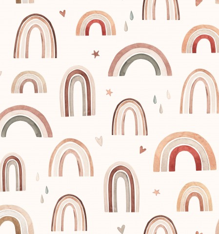 Sy med farver: Canvas Cotton Rainbow 1 Cream - Jätschige metervarer til dit næste projekt!