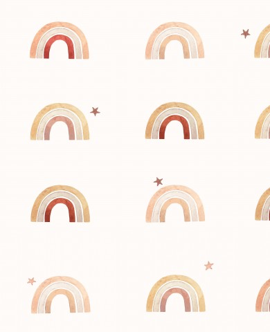 SoftShell watercolor rainbow and stars