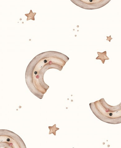 Waterproof fabric with a rainbow and stars