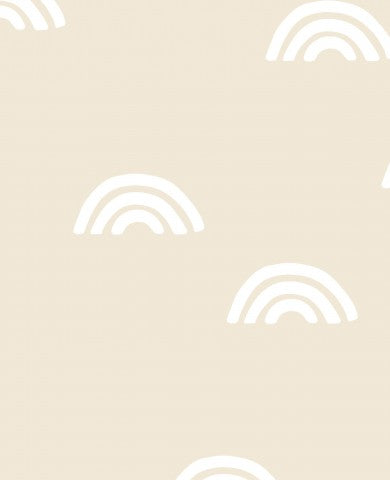 Panama a beige background with white clouds and rainbows