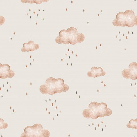 Jersey Wolken und Regentropfen