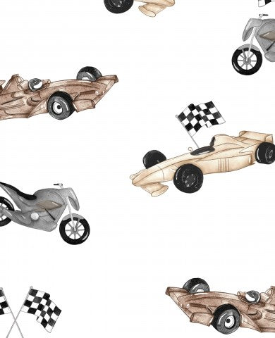 Weißer Baumwoll-Canvas-Stoff für Rennwagen-Näherei - Qualitätsgarantie! Ideal für Motocross-, Kart- und F1-Fans. 100% Baumwolle, meterware zum nähen.