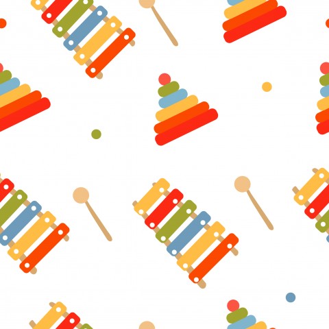 Rib Jersey toys on white background