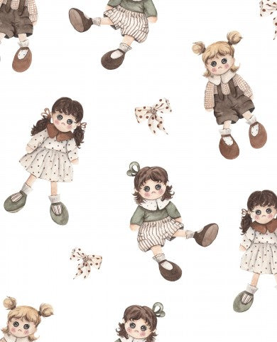 Waterproof fabric cute little dolls