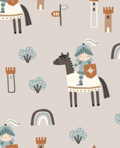 French Terry a knight on a horse