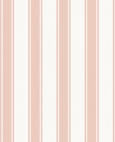 Satin Baumwolle eine rosa-weiß gestreifte Tapete