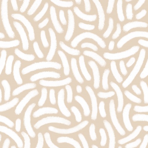French Terry a white-beige background with wavy lines