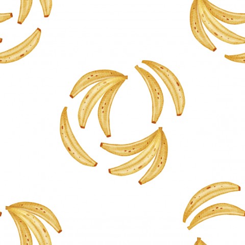 SoftShell Bananen auf weißem Hintergrund
