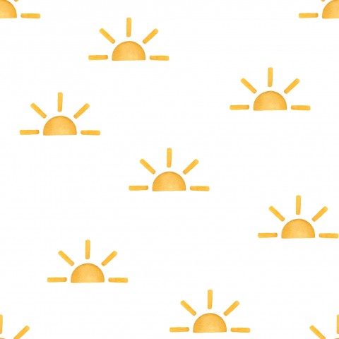 Panama yellow suns on white background