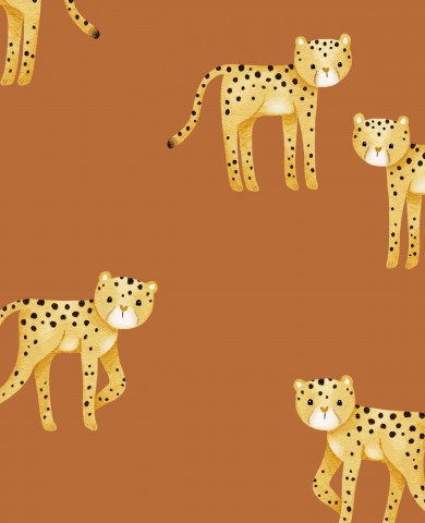 SoftShell a group of leopards on a brown background