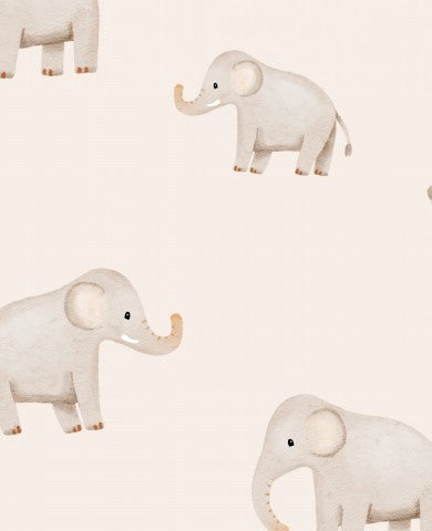 Panama pattern cute elephants