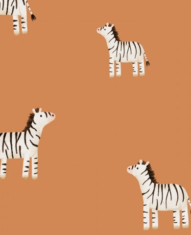 Safari charme: Bomuldslærredsstof med zebraprint i en creme-karamel nuance. Ideelt til udendørs lædervarer, tasker og accessories.