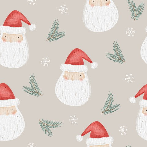 Wasserdichter Stoff Weihnachtsmann und Tannenbäumen