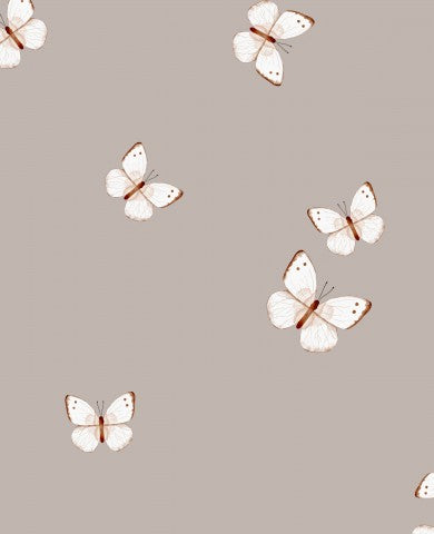 Farfalle bianche SoftShell su sfondo grigio