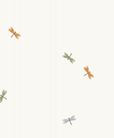 Panama ein Libellenmuster auf weißem Hintergrund