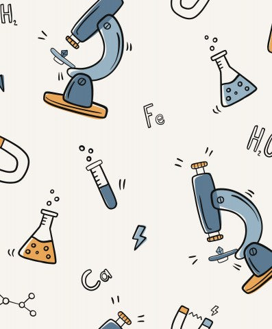 Waterproof fabric symbols from science and chemistry