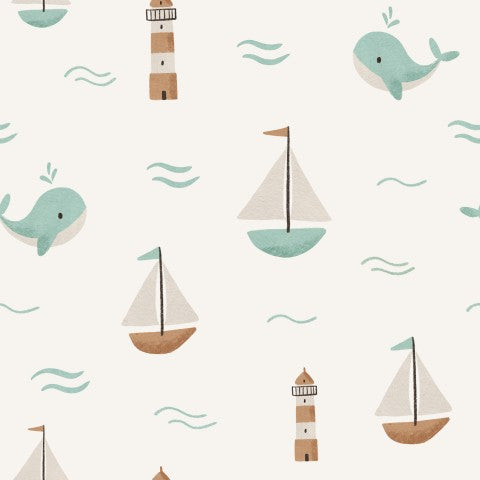 Natuurlijke texturen voor uw volgende naaiproject: Canvas Cotton Sea Mood 3 - een onvergelijkbare mix van zeeblauw en zandkleuren, ideaal voor strandvakanties