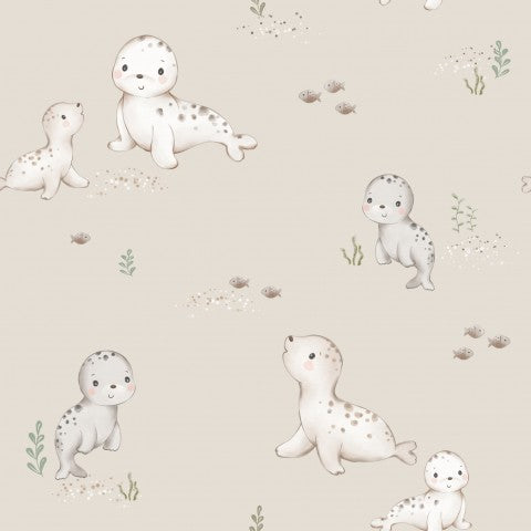 Nähere dein nächstes Projekt mit unseren Canvas Baumwolle Seals Ecru 14x14cm - Qualitätliche Stoffe für jeden Anwendungsfall, ideal zum nähen von Kleidung, Acc