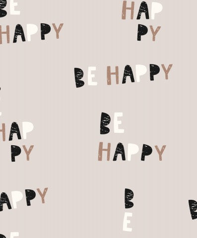 French Terry with the words “Be happy”