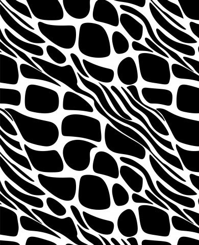 Waterproof fabric an abstract black and white pattern