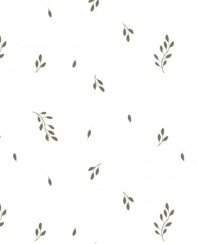 Entdecken Sie das perfekte Baumwoll-Canvas für Ihre nächste Projekt: Softe, weiße Blätter auf einem hellen Hintergrund machen diese Baumwolle ideal für Nähsach