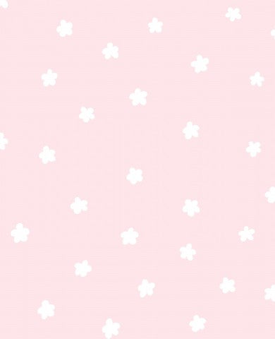 Rib Jersey einen rosa Hintergrund mit weißen Sternen darauf