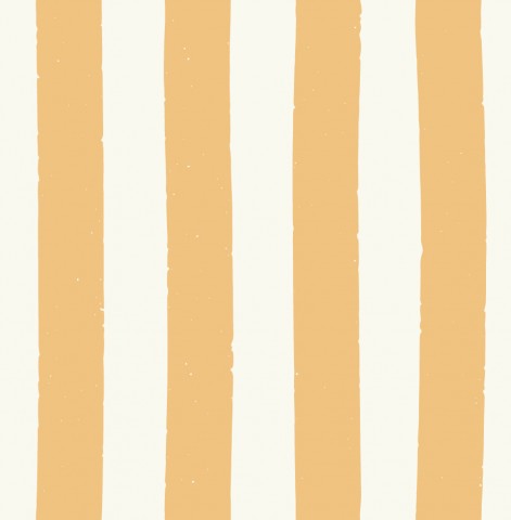 Musselin eine orange-weiß gestreifte Tapete