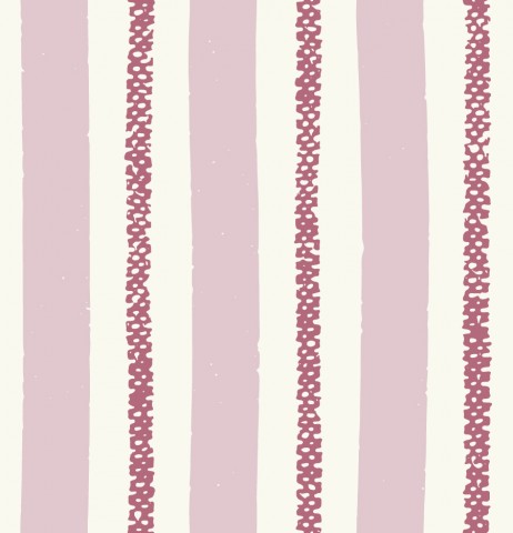 Jersey a pink and white striped wallpaper with dots