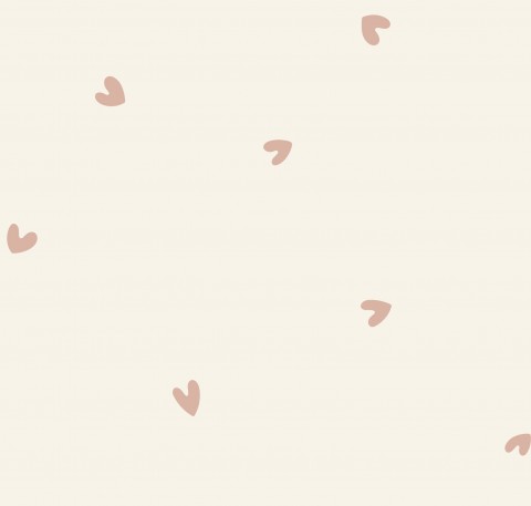 Cuori rosa in tessuto impermeabile su sfondo beige chiaro