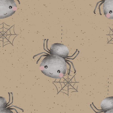 Rib Jersey einer Spinne und einem Netz darauf