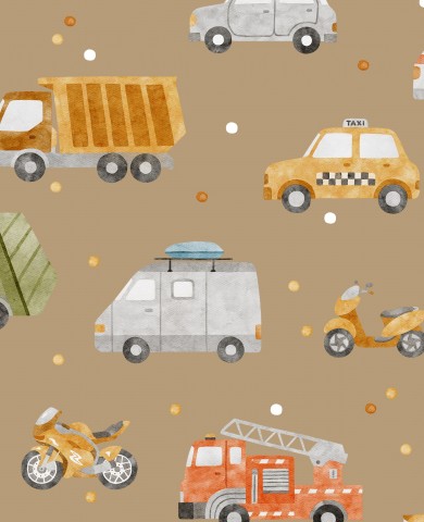 Satin cotton cars, trucks and other vehicles