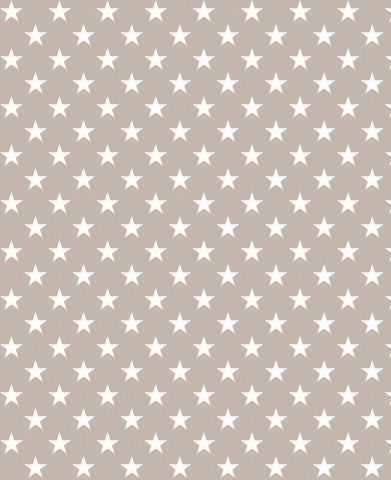 Hvide jerseystjerner på beige baggrund