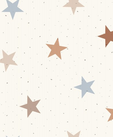 Stelle di mussola su sfondo bianco