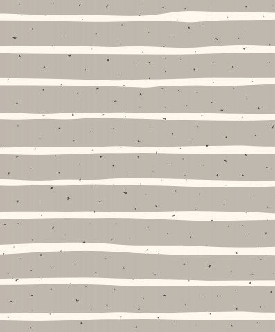 Satin cotton a grey and white striped background with dots