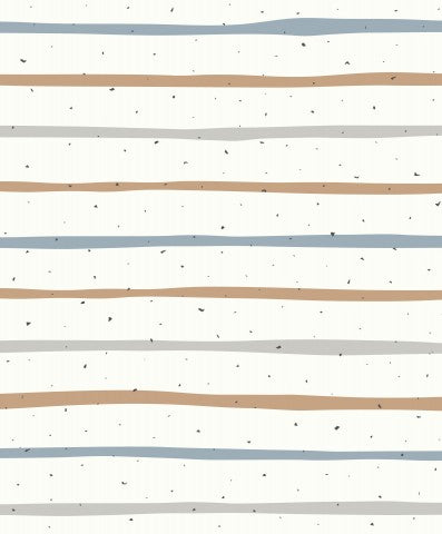 Panama blue, brown and white stripes