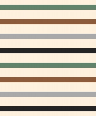 Panama a striped pattern in green, brown and black