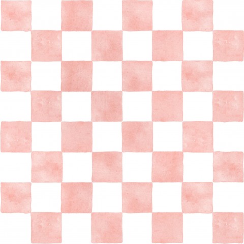 Tessuto impermeabile con motivo a quadri rosa e bianchi