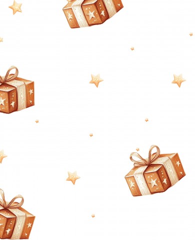 Scatole regalo in mussola e stelle