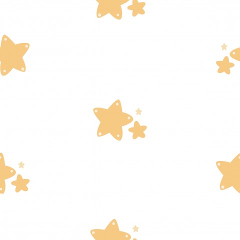 Étoiles en mousseline sur fond blanc