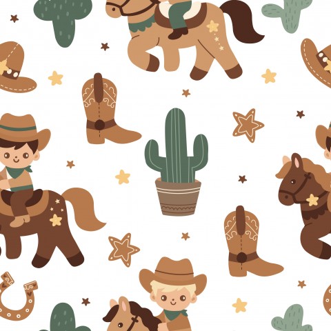 Panama Cowboys und Pferden