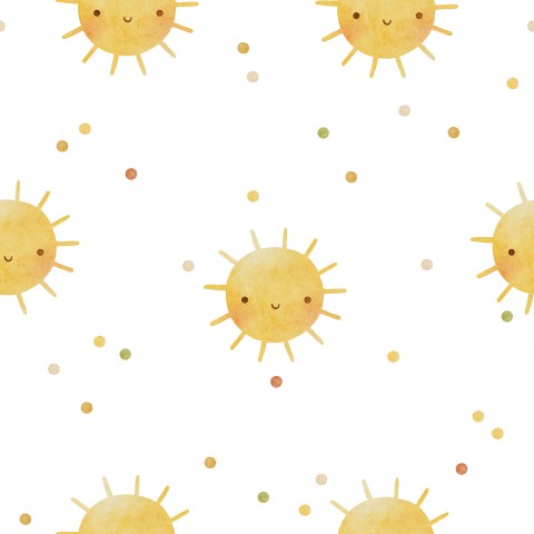 Muslin cute suns and dots