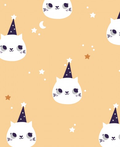 Gatti di Panama che indossano cappelli da festa