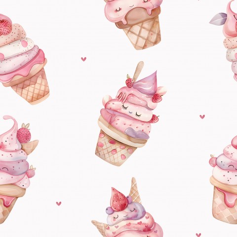 Jersey Watercolor Ice Cream