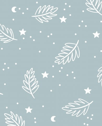 Jersey Sternen und Blättern auf blauem Hintergrund