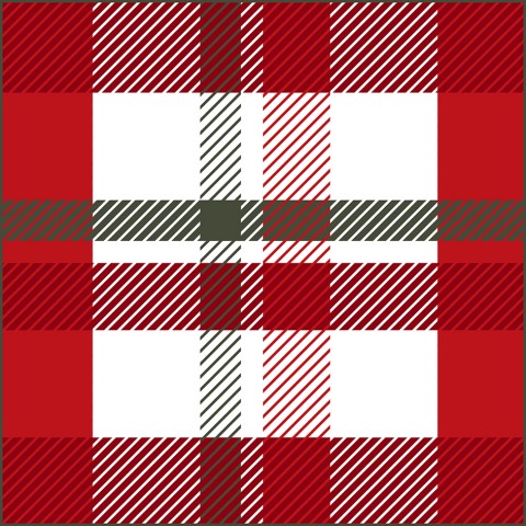 Waterdichte stof, een rood-wit geblokte stof