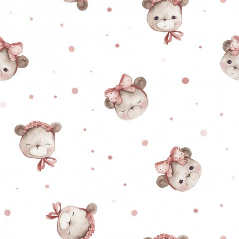 Tessuto di cotone bianco per abbigliamento da teddy girl - 100% cotone, leggero e morbido, ideale per abiti, gonne e top, venduto al metro per cucire.