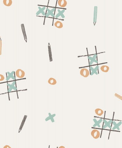 Musselin ein Bild eines Tic-Tac-Toe-Musters auf weißem Hintergrund