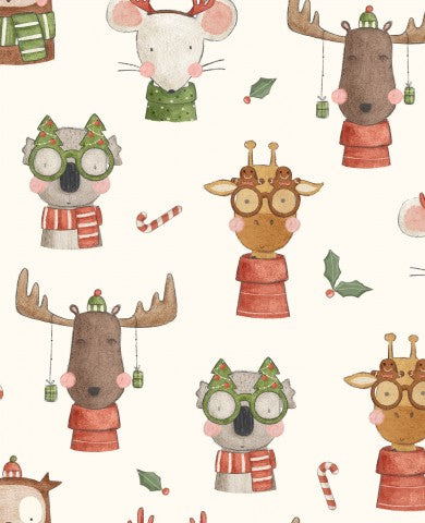 Weihnachtssonnenbrille-Tiere aus Canvas-Baumwolle - einzigartige Geschenke für Jungen und Mädchen! Baumwollstücke in verschiedenen Tierformen, ideal für Nähen