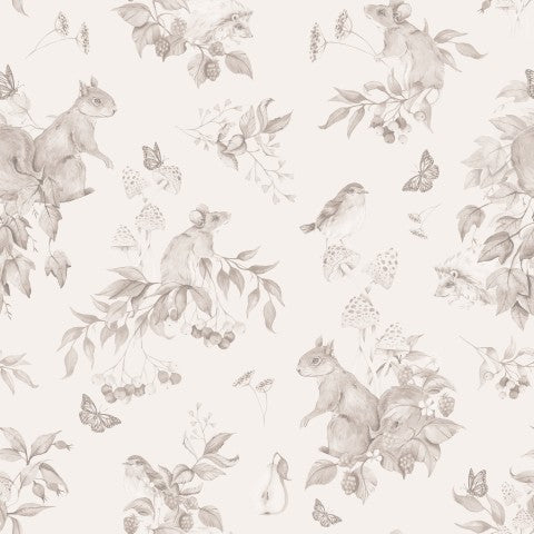 Lyse sepia-toner og blød bomuld i miniatureudgaven: Canvas Cotton Tiny Forest, perfekt til små projekter og syning - bestil nu