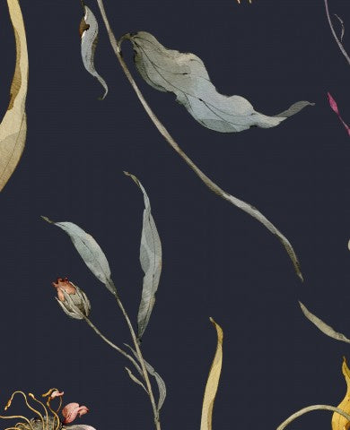 SoftShell flowers and leaves on dark background